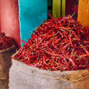 Chili peppers in Jaipur